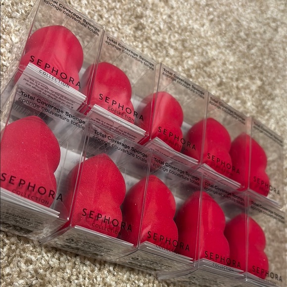 10 Sephora Red Makeup blenders - Picture 2 of 4